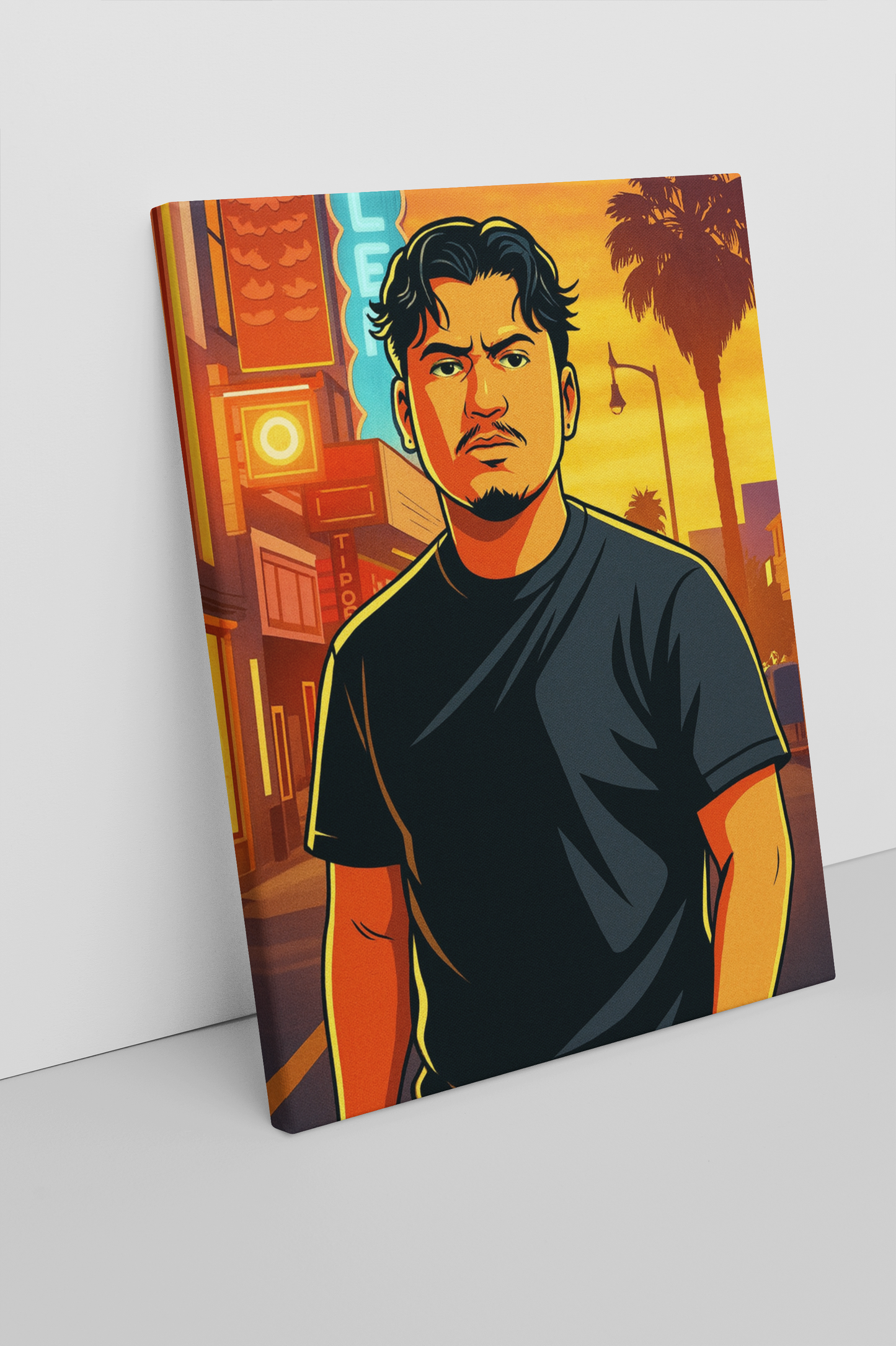 Vice city Style Personalisiertes Porträt