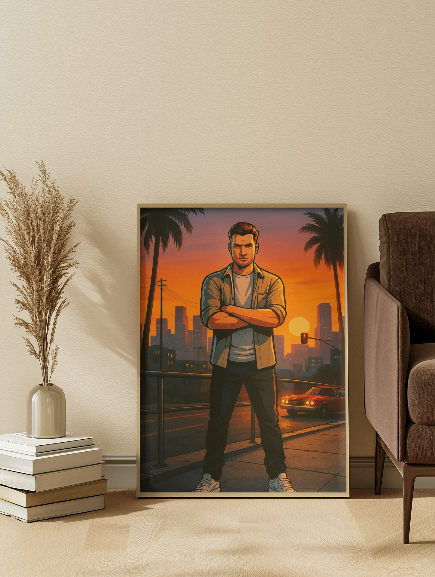 Vice city Style Personalisiertes Porträt