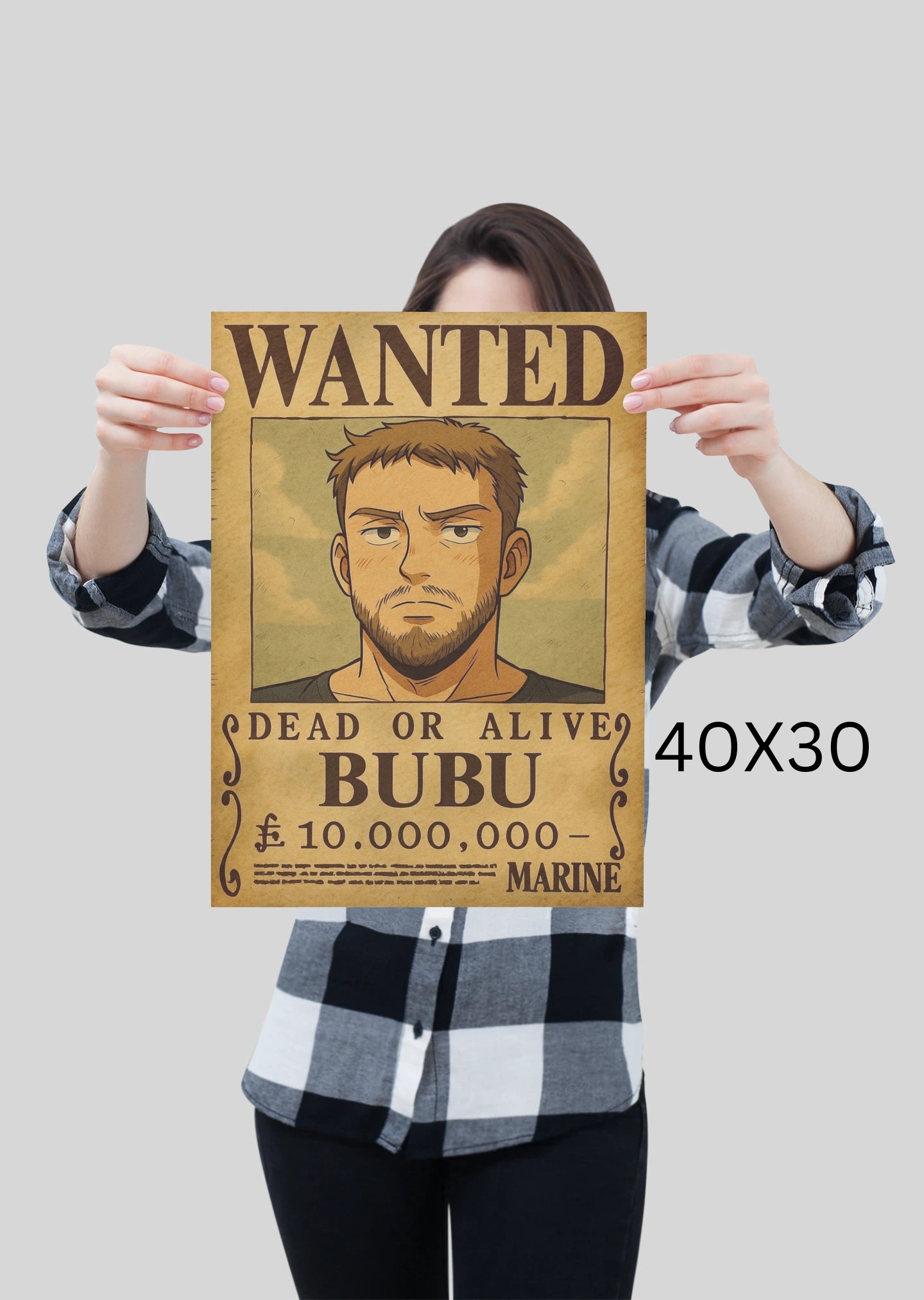 Wanted Style Personalisiertes Porträt