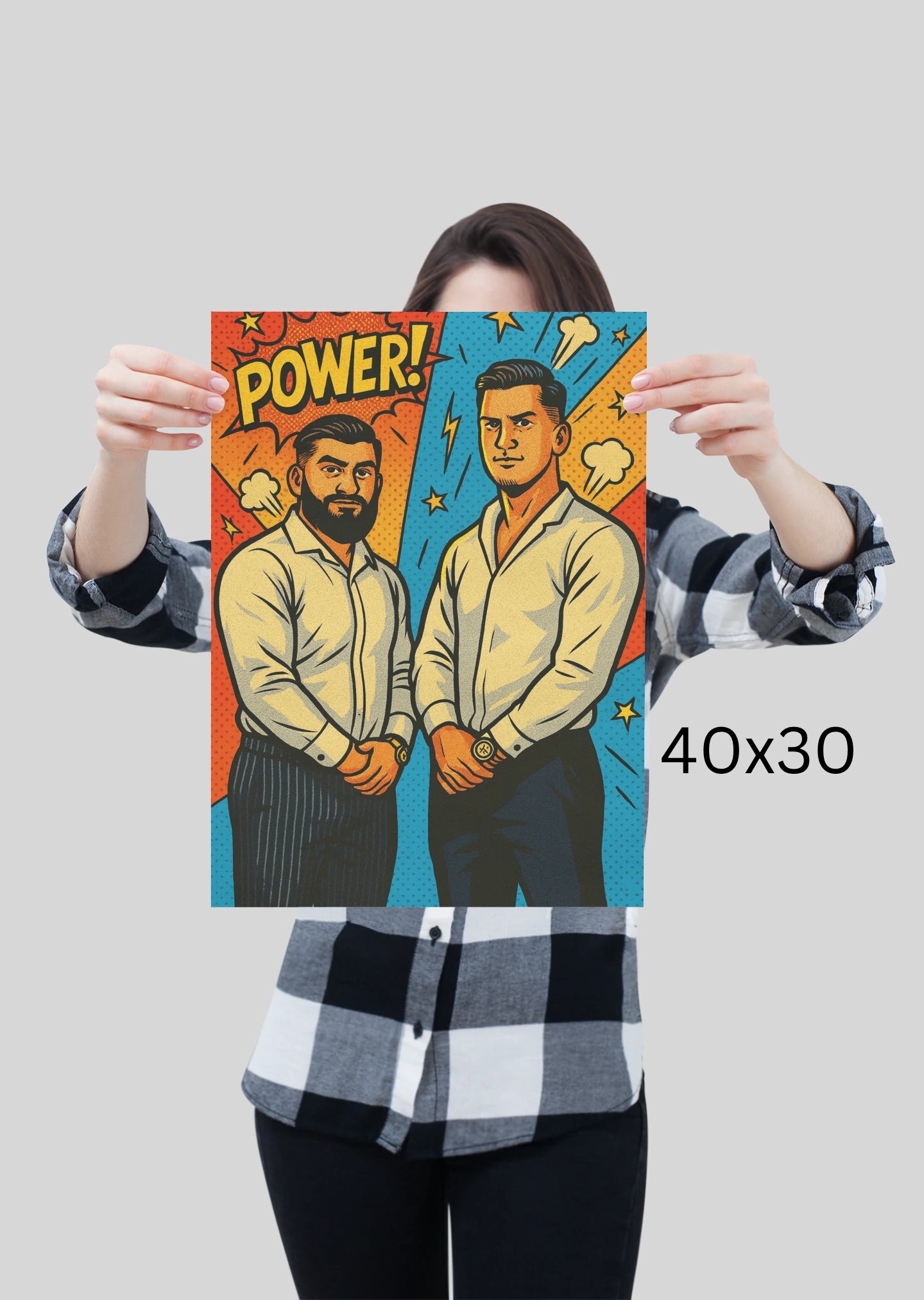 Comic Style Personalisiertes Porträt