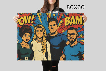 Comic Style Personalisiertes Porträt