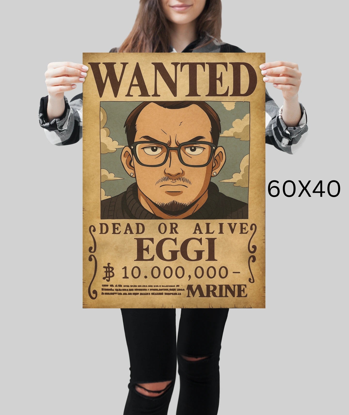 Wanted Style Personalisiertes Porträt