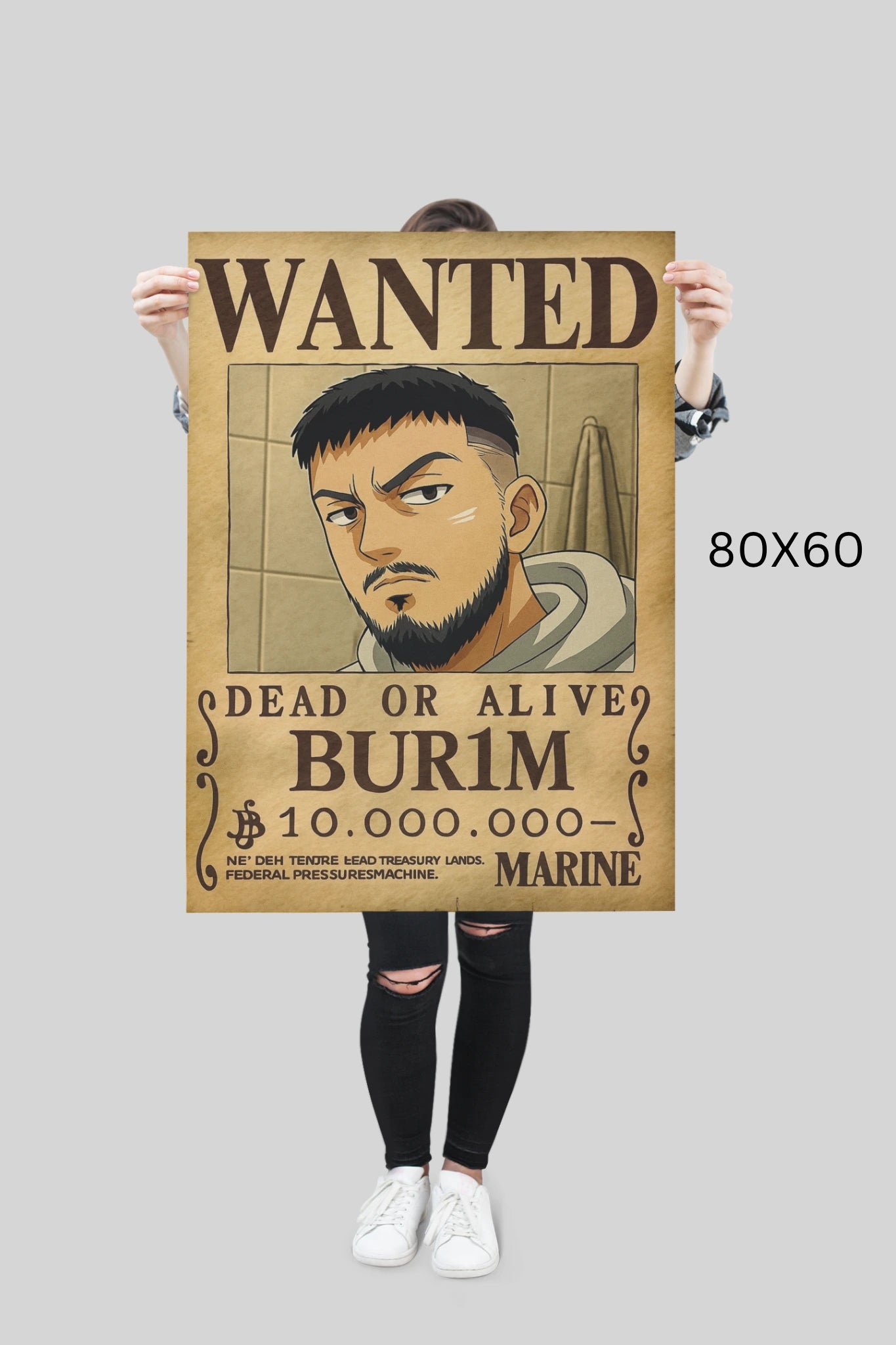 Wanted Style Personalisiertes Porträt